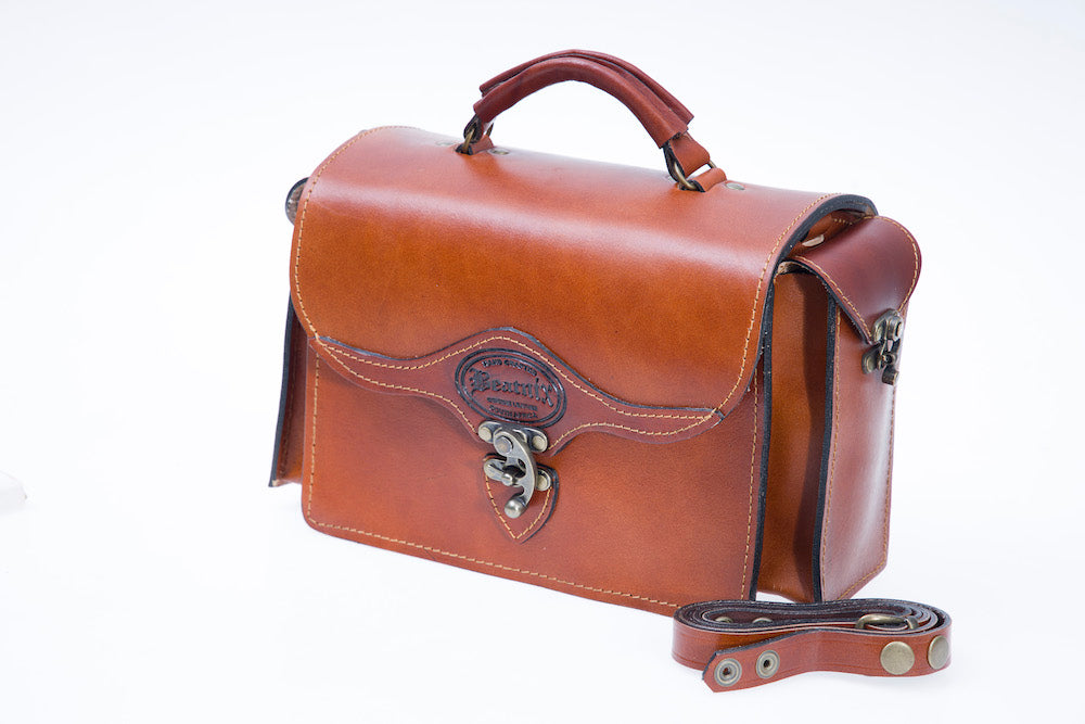 RetroLeatherBoxBagtan