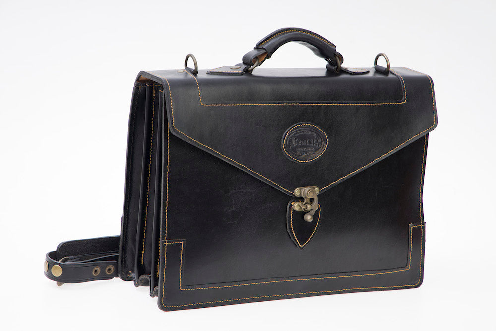 Quality Leather Briefcase black
